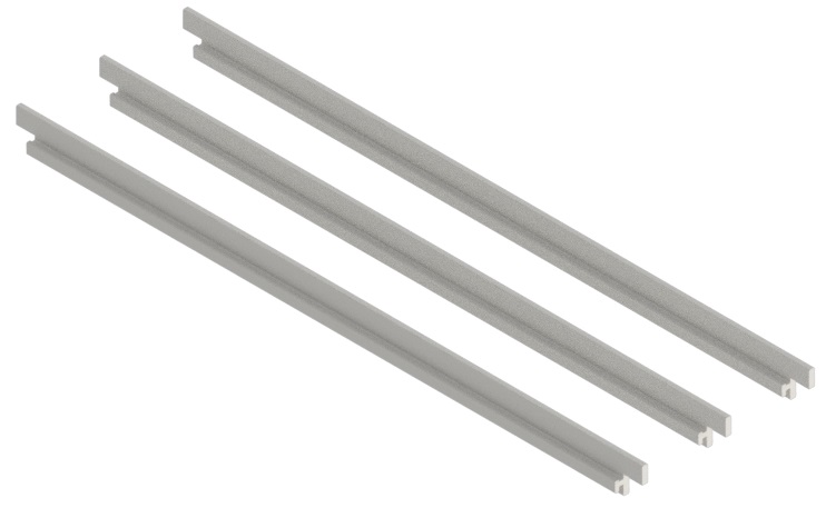 Produktbild UBK 300 033  -  Sichtkantenprofil UBK 300 für Endstück, 3mm Vertiefung